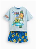 Blue SpongeBob SquarePants Shortie Pyjamas 10-11 years