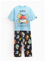 Blue Pokemon Print Pyjamas 12-13 years