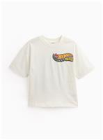 White Hot Wheels Graphic T-Shirt 3-4 years