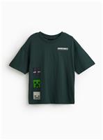 Green Minecraft Graphic T-Shirt 13 years