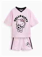 Pink Hello Kitty Football Style Shortie Pyjamas 10-11 years