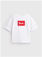White Fender Graphic T-Shirt 14 years