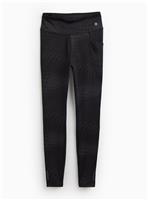 REAKTIV Black Printed Elevated Performance Legging L