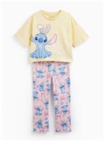Yellow Easter Stitch Printed Short Sleeve Pyjamas 5-6 years