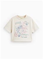Cream Lilo & Stitch Graphic T-Shirt 10 years
