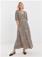 JD WILLIAMS Puff Sleeve Soft Touch Jersey Dress 8