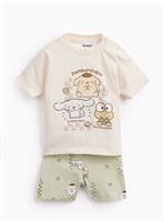 Green Hello Kitty T-Shirt & Shorts Set 2-3 years