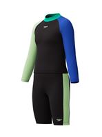 SPEEDO Boys Colourblock Rash Vest & Jammer Set 11-12 years
