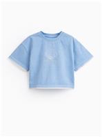 Blue Blanket Stitch T-Shirt 13 years