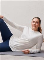 REAKTIV Cream Yoga Long Sleeve Post Workout Top M