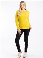 WEIRD FISH Maine Organic Cotton Long Sleeve Outfitter T Shirt Yellow 10