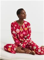 JD WILLIAMS 2 Pack Pyjama Set Bauble Print 16-18