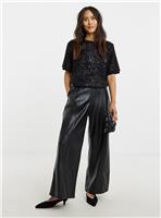 JD WILLIAMS Glitter Knit Short Sleeve Sweatshirt 32