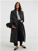 JD WILLIAMS Printed Leopard Wool Coat 22