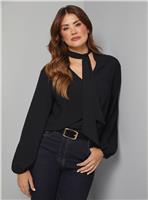 WALLIS Tie Neck Woven Blouse 16