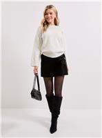 DOROTHY PERKINS Ivory Scattered Sparkle Jumper L