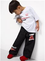 Black Cars Lightning McQueen Print Woven Trousers 1-2 years