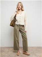 OASIS Stitchy V Neck Cardigan M