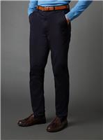 BURTON Navy Slim Fit Chino Trousers 32S