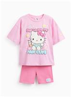 Pink Hello Kitty Print Shortie Pyjamas 13-14 years