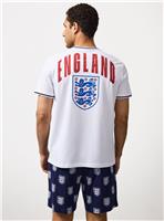 White England Football Shortie Pyjamas S