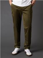 BURTON Khaki Slim Fit Chino Trousers 34S