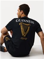 Black Guinness Print Shortie Pyjamas M