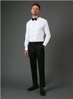 BURTON Black Slim Fit Tuxedo Suit Trouser 30S