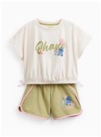 Disney Lilo & Stitch Ohana Print T-Shirt & Shorts Set 13 years
