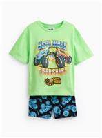 Hot Wheels Monster Truck Print Shortie Pyjamas 4-5 years