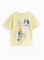 Yellow Bluey Best Dad Ever Graphic T-Shirt 3-4 years