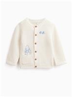 Cream Paddington Embroidered Knitted Cardigan 9-12 months