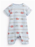 Blue Cars Lightning McQueen Print Romper Up to 3 mths