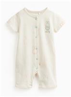Cream Miffy Print Short Sleeve Romper 2-3 years