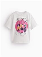 White KPop Demon Hunters Graphic T-Shirt 11 years