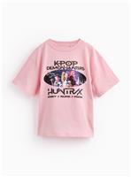 Pink KPop Demon Hunters Graphic T-Shirt 14 years