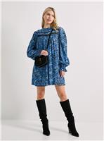 DOROTHY PERKINS Floral Lace Detail Printed Boho Mini Dress 14