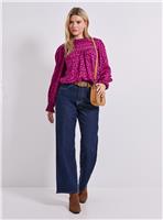 DOROTHY PERKINS Lace Detail Printed Boho Blouse 8