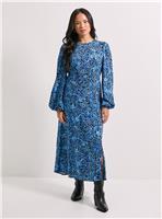 DOROTHY PERKINS Floral Empire Seam Split Detail Printed Midi Dress 18