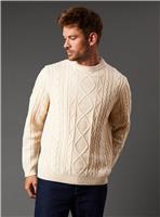 BURTON Cable Knit Crew Neck Jumper S