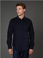 BURTON Navy Corduroy Long Sleeve Shirt M