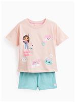 Pink Gabby's Dollhouse Print T-Shirt & Shorts Set 4-5 years