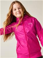 REGATTA Kids Pack It Waterproof Rain Jacket Pink 7-8 years
