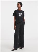 JD WILLIAMS Bow Lace Insert T Shirt 28