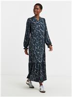 JD WILLIAMS Soft Touch Long Sleeve Notch Neck Dress 8