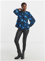 JD WILLIAMS Printed Long Sleeve Peplum Top 12