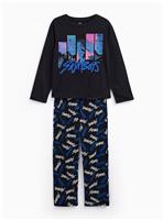 Black KPop Demon Hunters Saja Boys Pyjamas 9-10 years