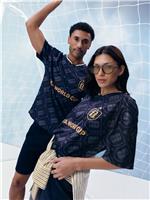Black Official FIFA World Cup Graphic Football Style T-Shirt XL