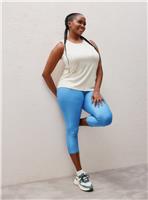 REAKTIV Blue High Waisted Everyday Crop Length Legging XL