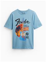 Blue Fender Graphic Regular Fit T-Shirt XL
